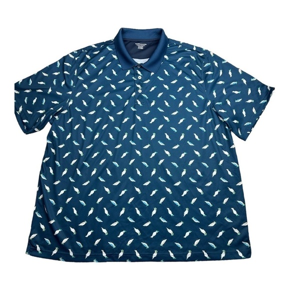 Amazon Essentials Birds Polo Shirt Size XXL - Picture 2 of 6